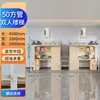 50 square meters, 100 square meters wide, double staircase design