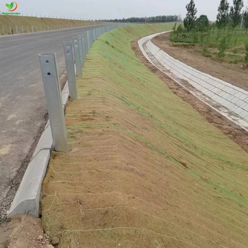 Coconut coir matting jute for erosion control at