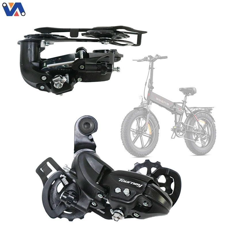 Nuova Immagine Deragliatore posteriore per bicicletta elettrica Engwe EP-2 Pro Deragliatore posteriore 7 velocità Accessorio Engwe Pro Ricambio deragliatore per bicicletta
