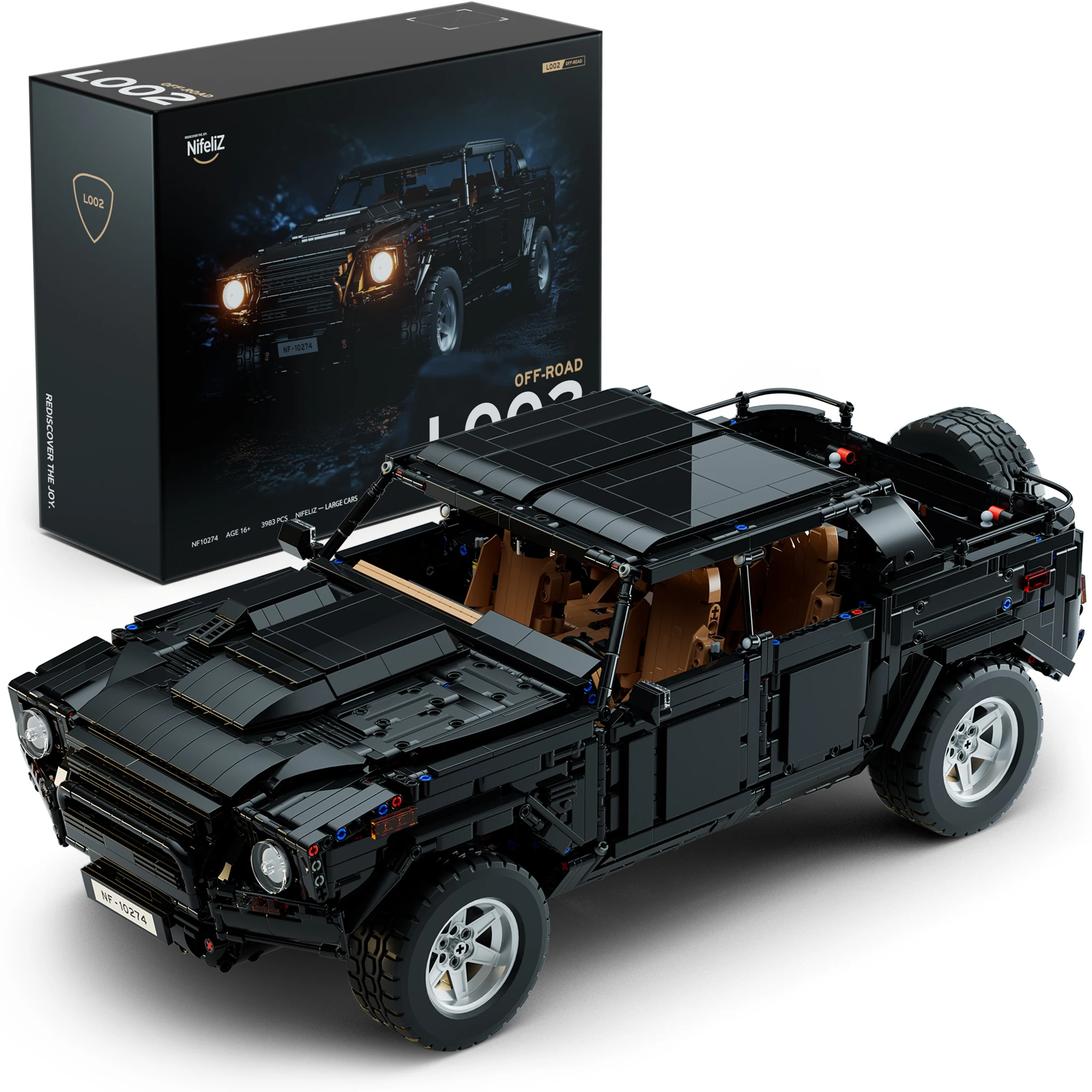 Off-Road Car Building Blocks Technical Model Kit for DIY and Vehicle Fans Nifeliz L002 Christmas Gifts for Kids