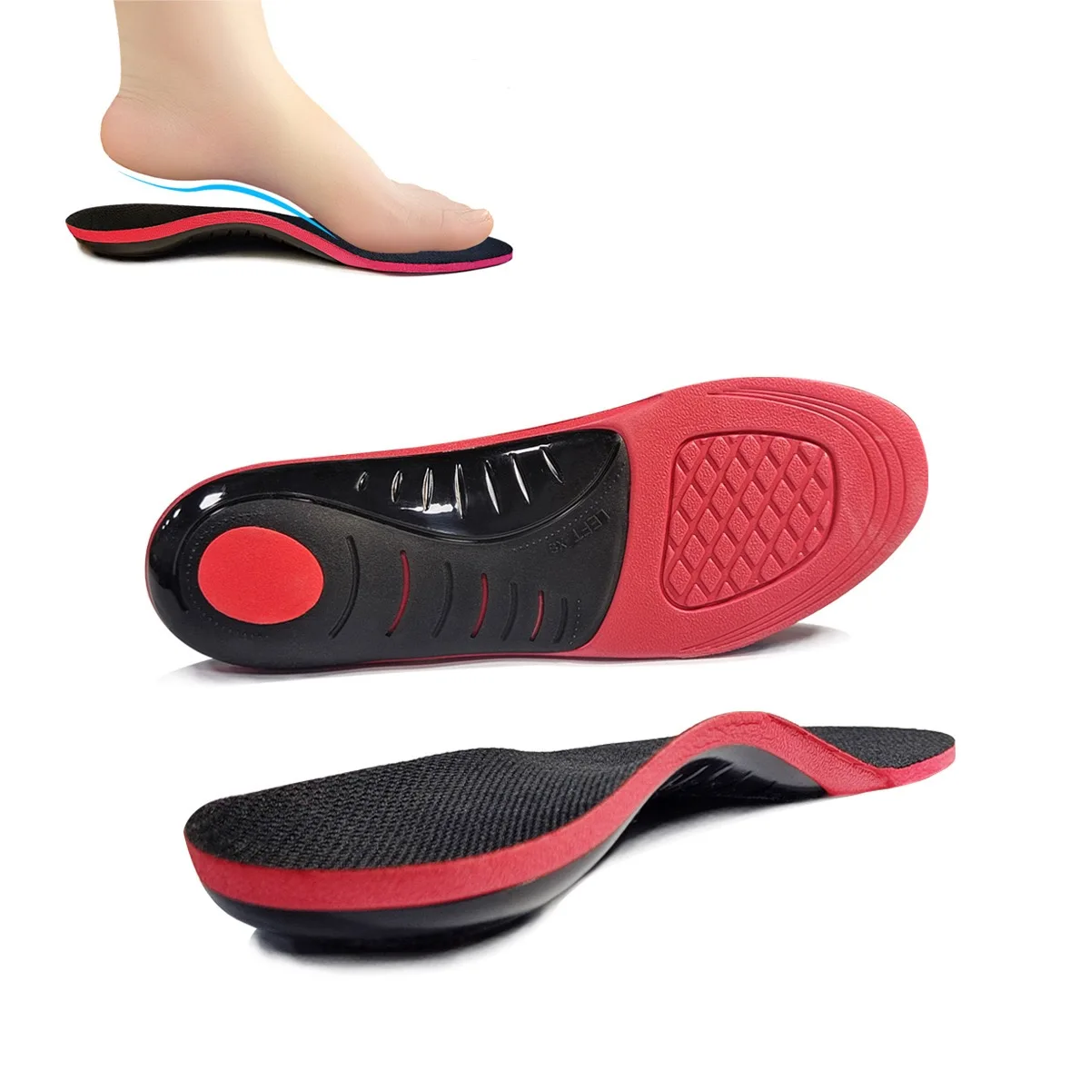 Arch Support New Design Arch Support Orthotic Breathable Fiber Insoles Custom Sport Insoles for Men Women