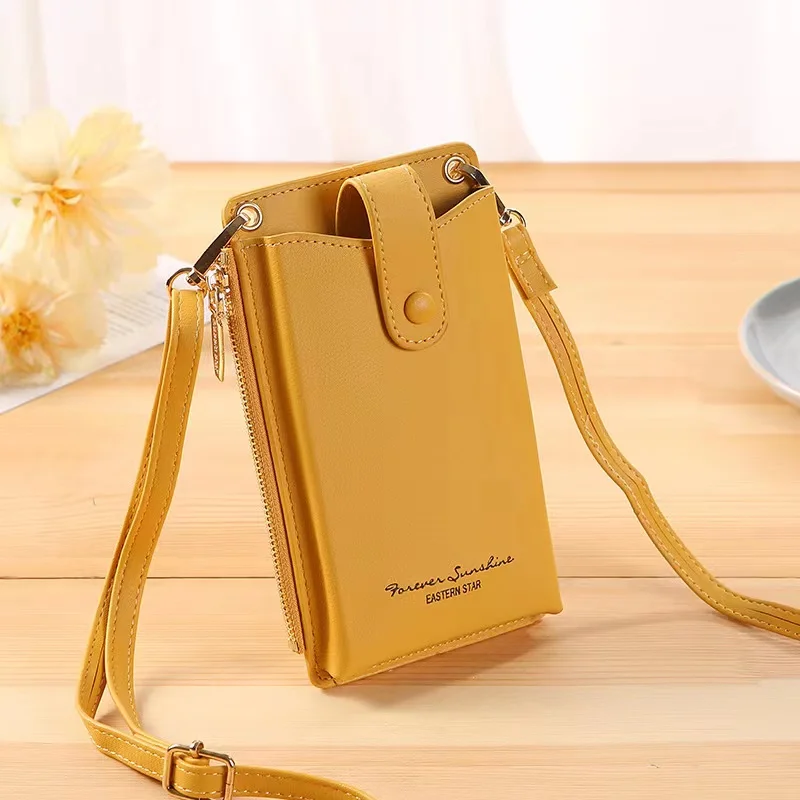 Universal Crossbody Cell Phone Purse Multipurpose Soft Pu Leather
