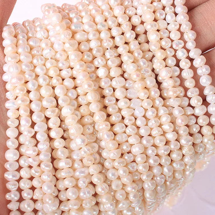5mm-9mm White Rice Shaped Freshwater Pearl Natural Pearl Loose Beads Jewelry Accessories Baroque pearl jewelry beads.jpg