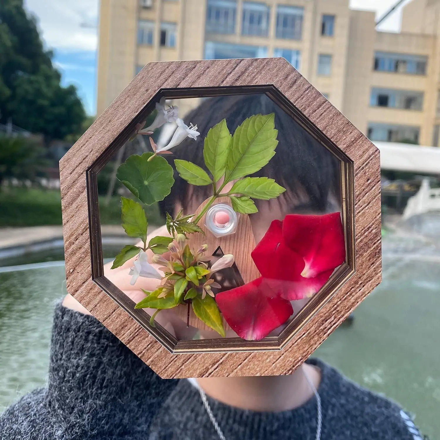 Детский деревянный вращающийся калейдоскоп