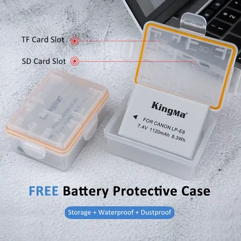 Kingma Rechargeable LP-E8 Li-ion Battery and Dual LCD Charger Kit for Canon EOS 550D 600D 650D 700D detail image