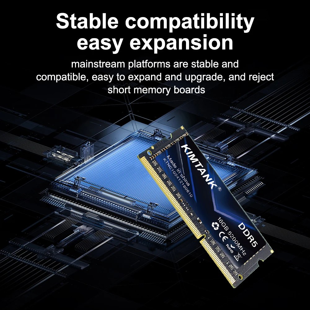 Kimtank DDR5 RAM Memory - Upgrade Your Laptop Performance