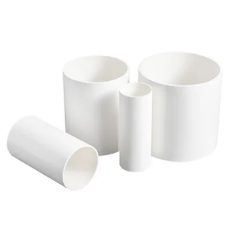 factory price plastic pipes 75x2.3mm PVC-U round Drain Pipe Great Building Plumbing Moulded Socket Connection Excellent Drainage