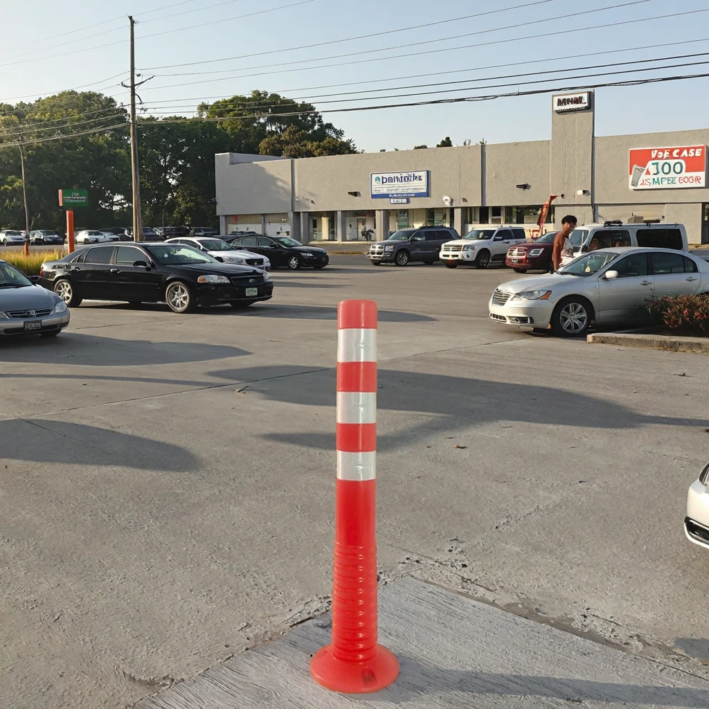 High Reflective 750mm Flexible Safety Post Delineator Road Safety Traffic Bollard