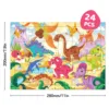 Puzzle con base de dinosaurio