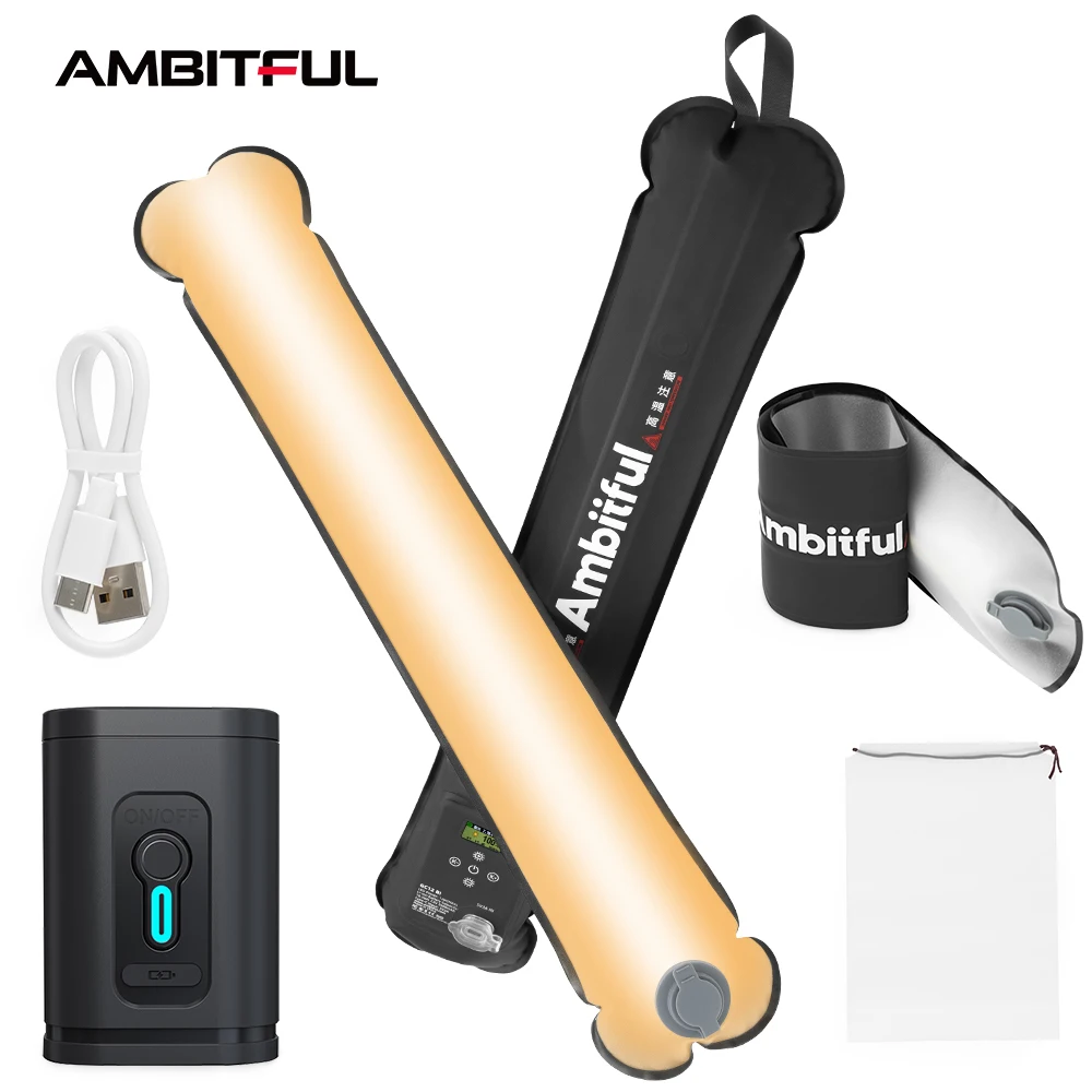AMBITFUL GC12 - Portable LED Light for Professional Photography