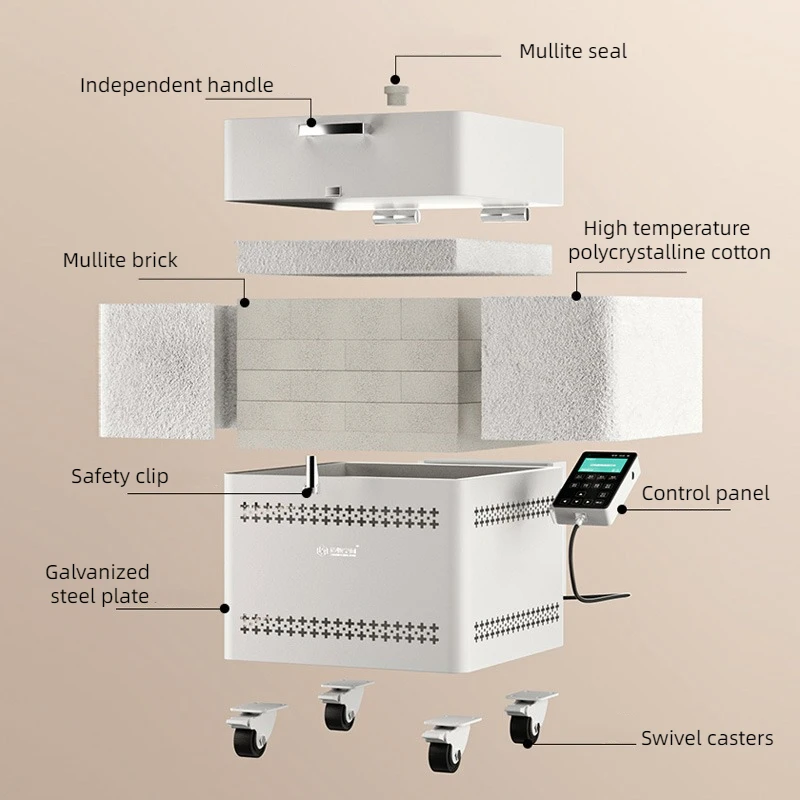 Mini Top Open for Home Use Kilns for Sale Firing Ceramic Machine Refractory Ceramic for Kiln