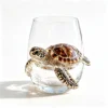 Bicchiere in vetro trasparente Turtle