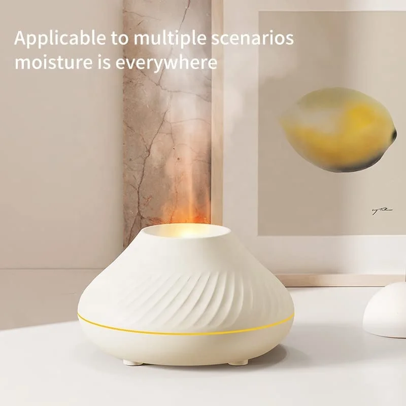130ml Air Aroma Diffuser H20 Humidifier for Home Office Yoga 7 Flame Color Noiseless Essential Oil Diffuser