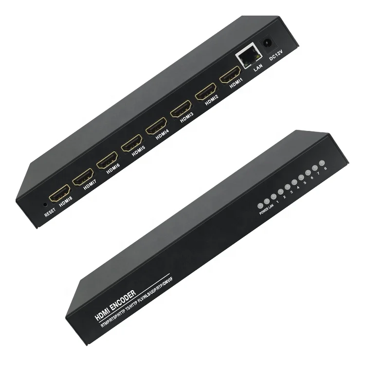 8 каналов 1080P H.264 HDMI кодировщик радио и tv-вещательное оборудование для трансляции