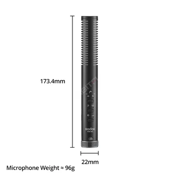 Godox VDS-M2 Directional Shotgun Microphone + Rycote Lyre Shockmount Compatible with Cameras, Camcorders, Smartphones, Tablets detail image