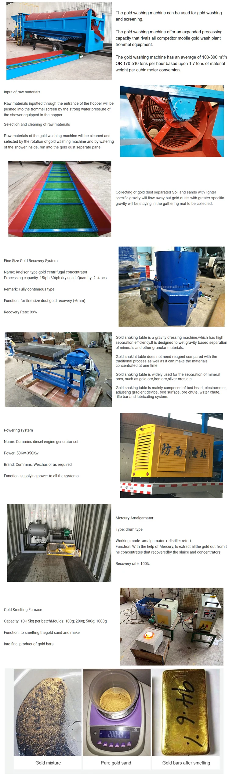 Mobile gold washing equipment price for alluvial gold plant