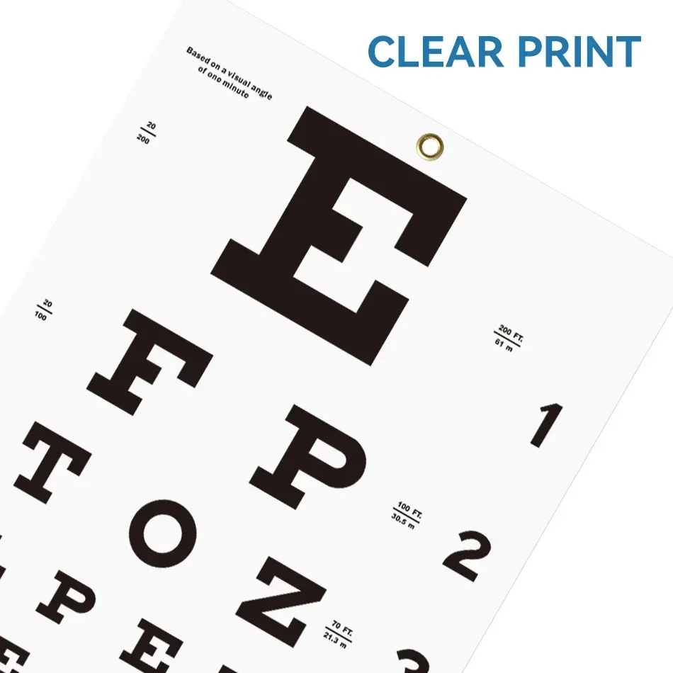 Eye Charts 20 Feet Low Vision Eye Test Charts for Eye Exams