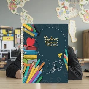 New Arrival Custom School Teacher Planner Spiral Notebook Journal Task Checklist Agenda Calendar Special Date Monthly Daily
