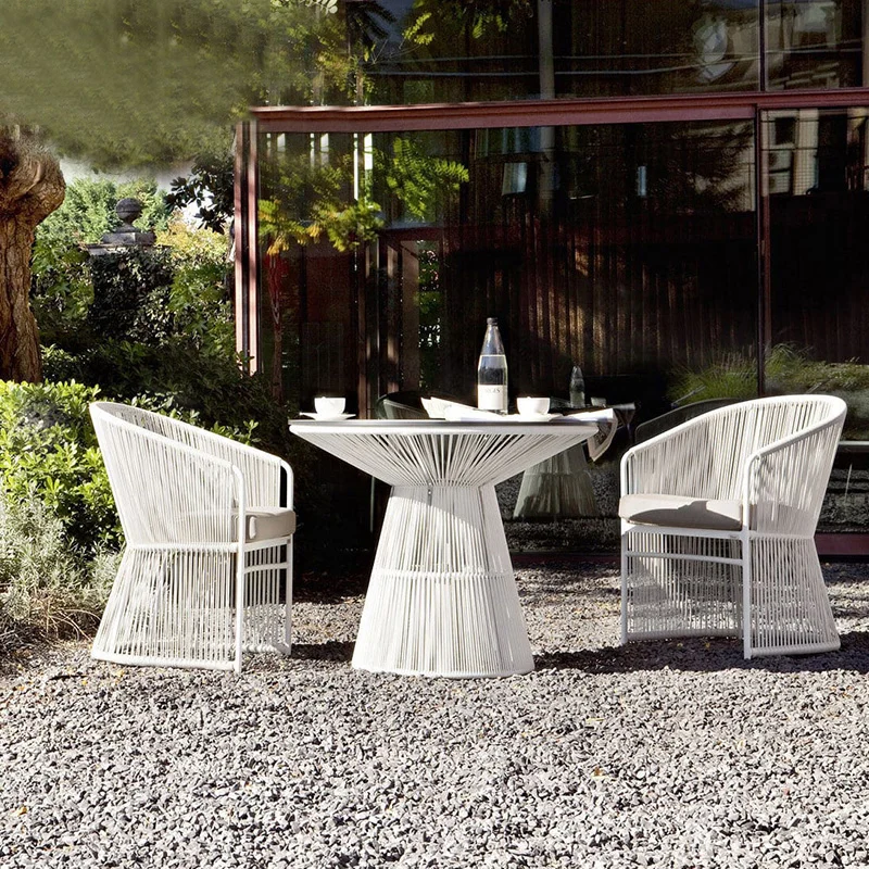 Solid Teak Wood Garden Furniture Set Restaurants Dining Bistro Rattan