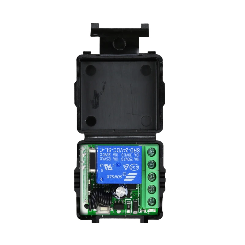 Receptor Relé Inalámbrico 1 Canal 315/433 MHz – Control Remoto RF DC12V 10A (Genérico)