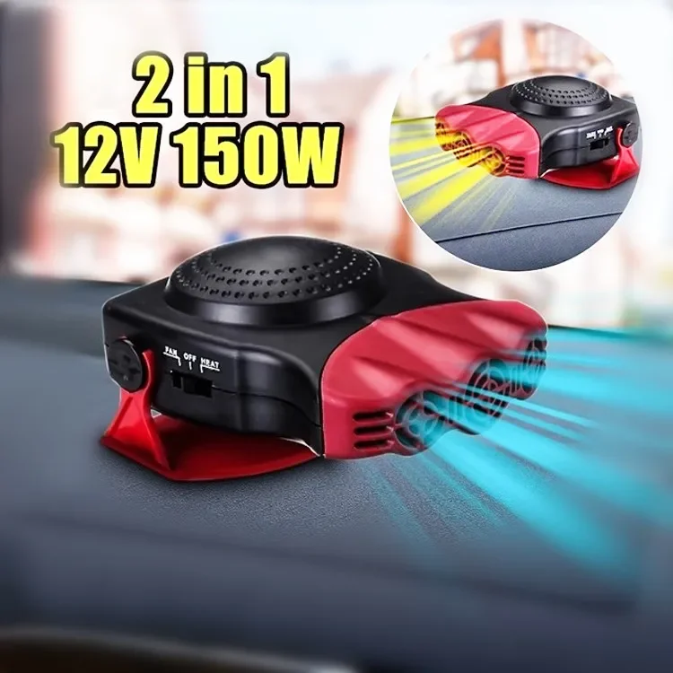 12V 24V Portable Automatic Heater Car Heating Cooling 2 in 1 Fan ...