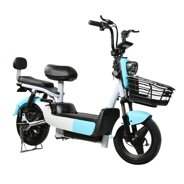 New Model 14 Inch Fat Tire E Bike Electric Mopeds 48V 500W City Electric Bicycle with Pedals