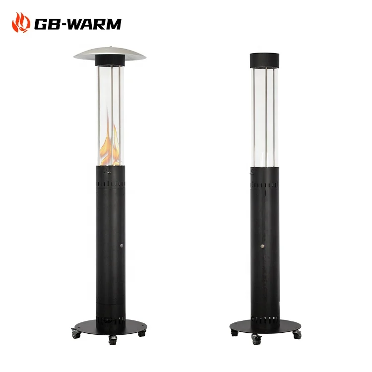 Modern Outdoor Stainless Steel Freestanding Patio Heater Eco-Friendly Wood  Pellet Smokeless Garden Warm Stocked