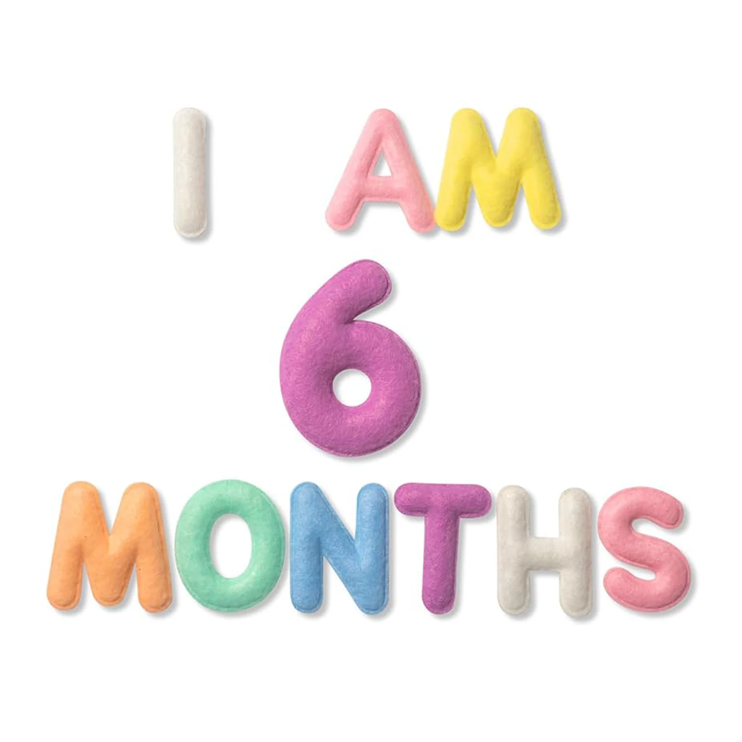 毎月のマイルストーンフェルトレターマイルストーン写真小道具赤ちゃんの成長記録のためのフェルト番号