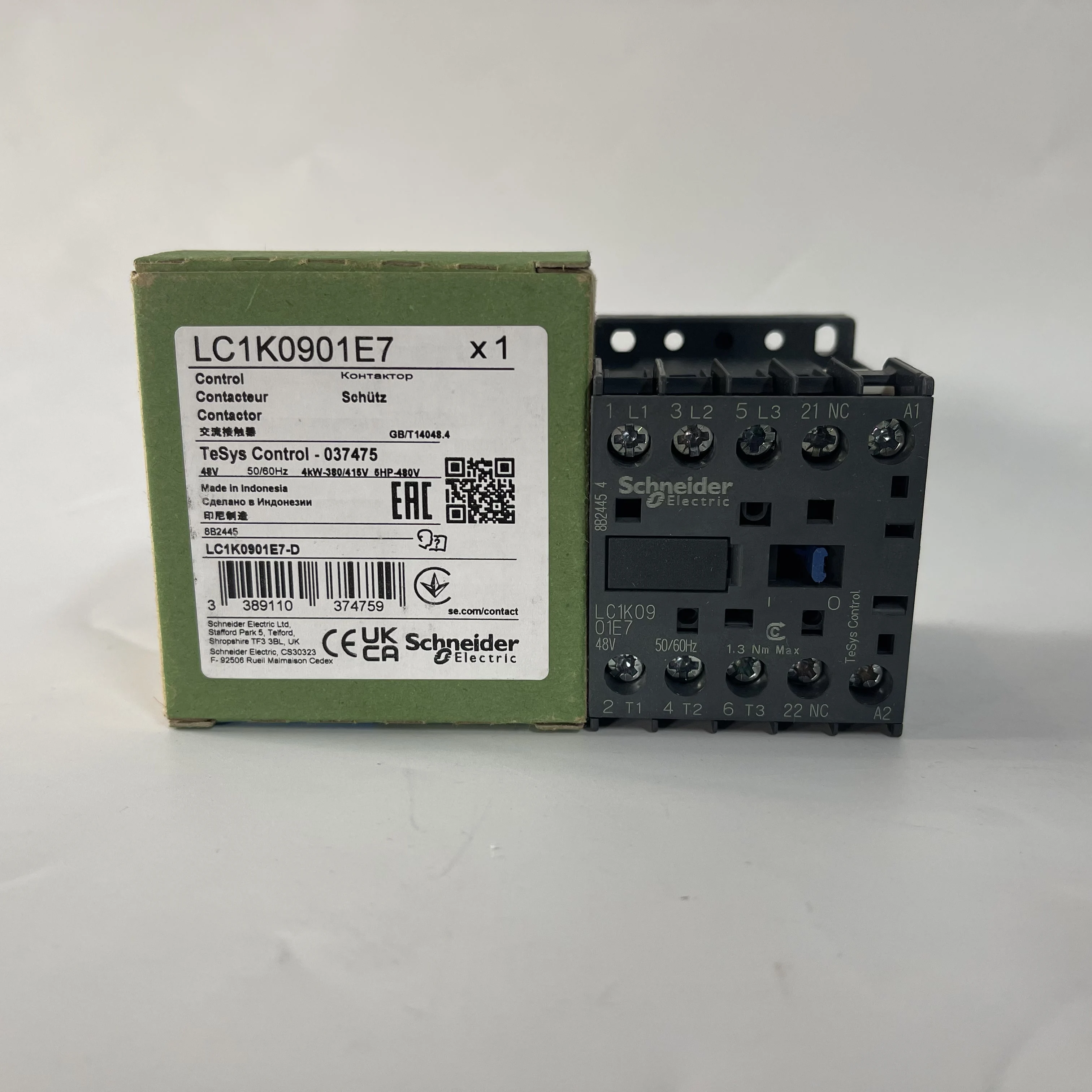 Schneider Contactor LC1K0901E7 Schneider Contactor LC1K0901E7