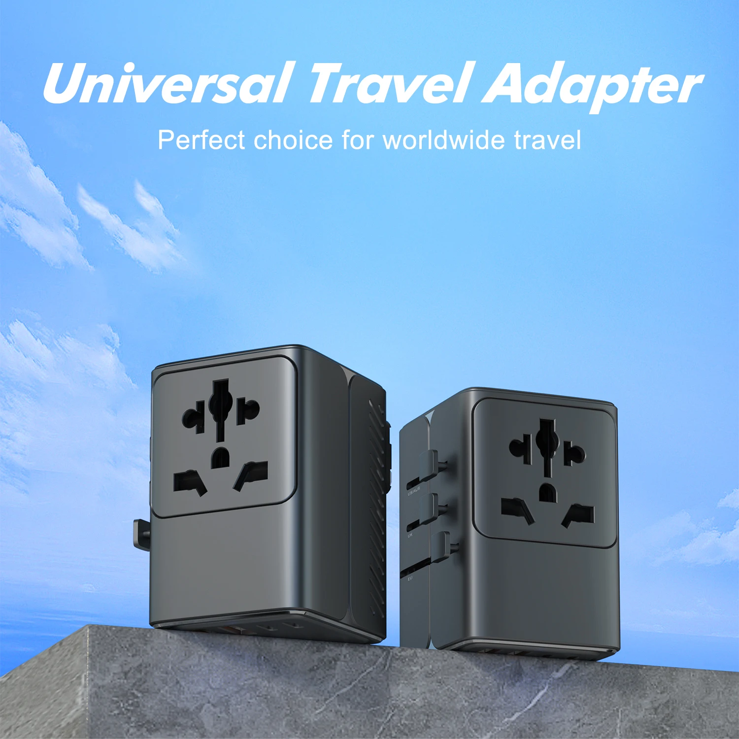 Universal International Power Travel Plug Adapter 5 in 1 European ...