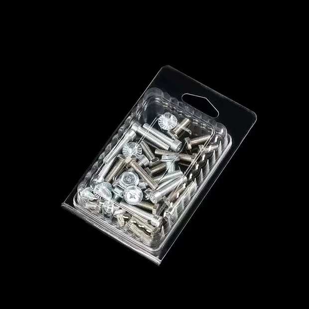 PVC Nail and Screw Clamshell Double Blister Packaging