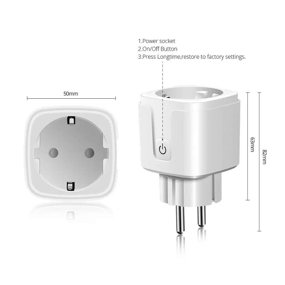 Wireless Smart Socket 2.4G WIFI Homekit Siri IOS Apple Compatible Power Socket EU US Plug Outlet 90-250V 220V110V wi fi Socket