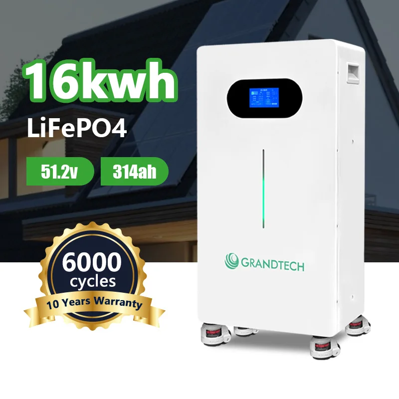 Batairea Ghrianach 48V ar Fód, Ollamh Stórála Fuinnimh 51.2V 15Kw 10Kw 16Kw, Batairea Lithium Ion Lifepo4 Daingne ar an bhBalla, Batairea Athláithrithe
