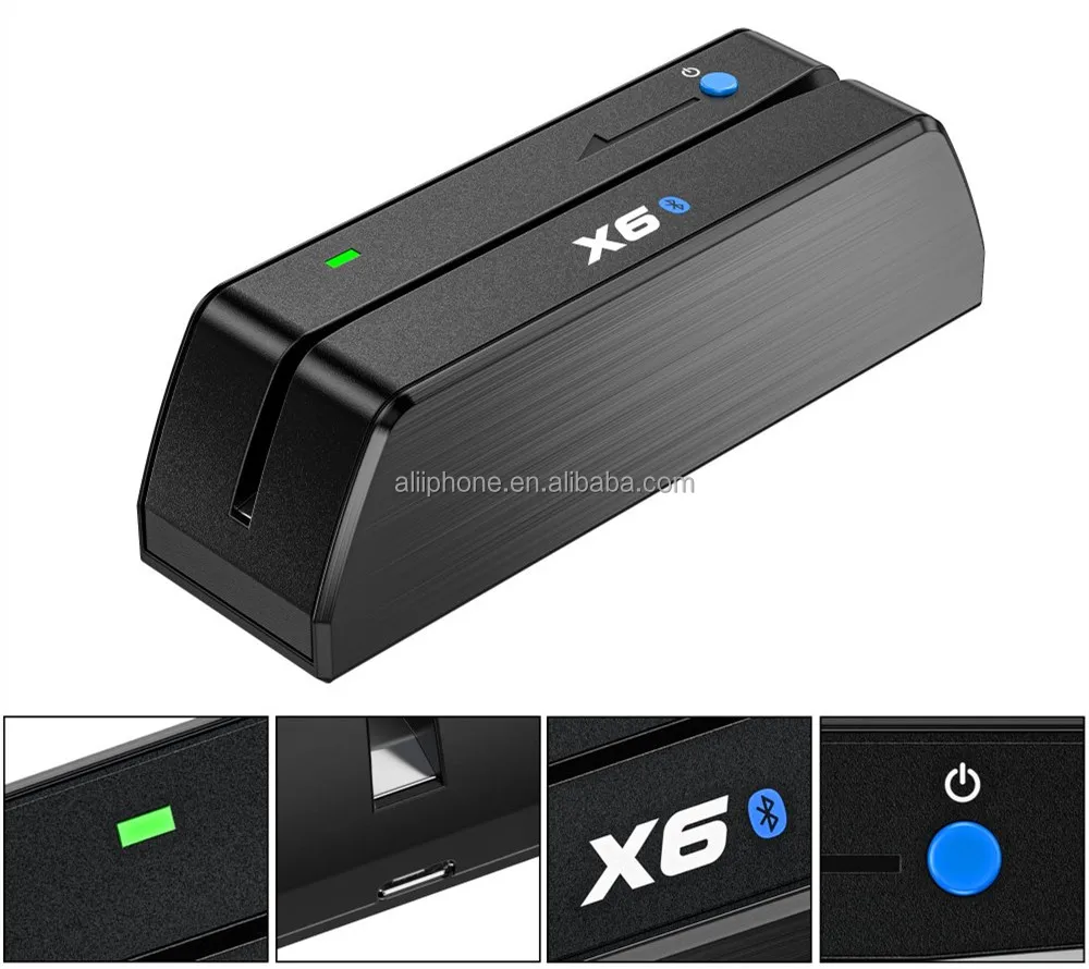 Machine Credit Card MSRX6BT Payment Machine MIS PIN Pad Terminal Payment Machine  Mini Credit Card  Chip Reader