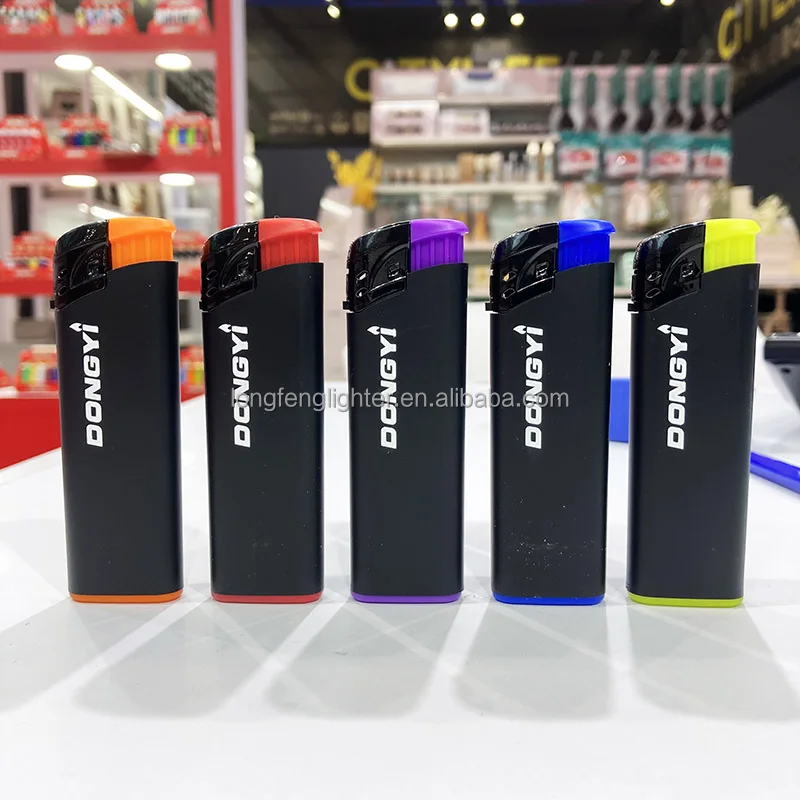 Premium Electronic Solid Transparent Slim Cigarette Plastic Lighter CR  Smoke Electronic Cigarette