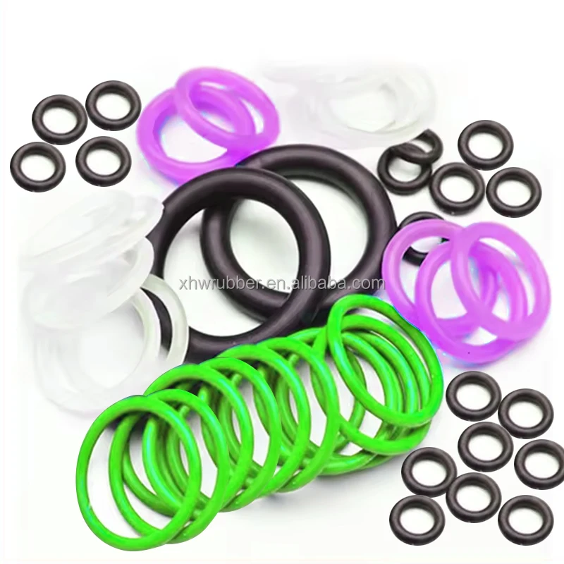 Dimensione e colore personalizzati Sigillo in gomma Iniettore Anello in gomma O Ring al dettaglio Anello dallo stabilimento cinese Qualità sigilli Anello in silicone O