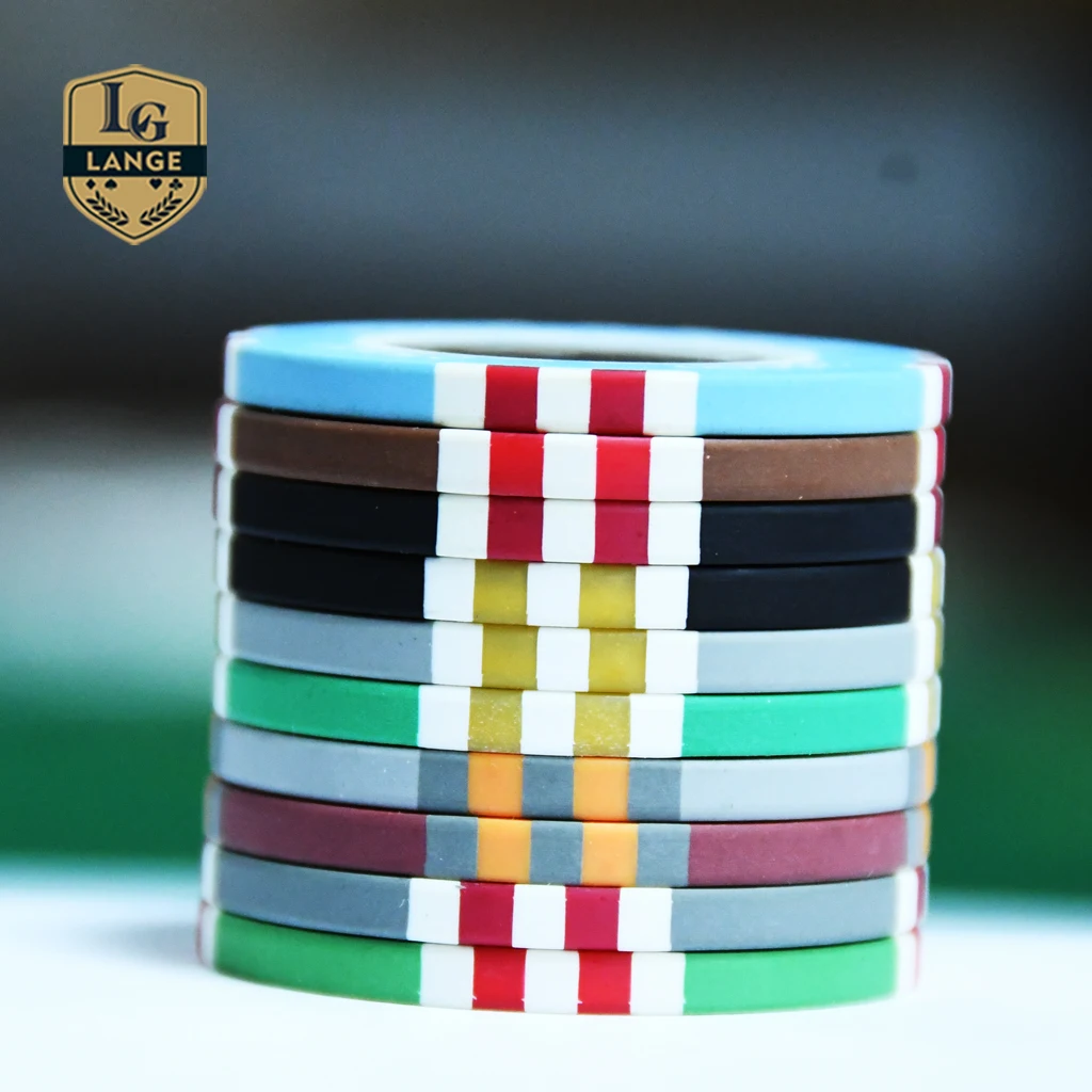 Lange 14g Casino Quality Poker Chips - Custom Made Baccarat Gaming