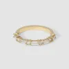 Round and Baguette Band