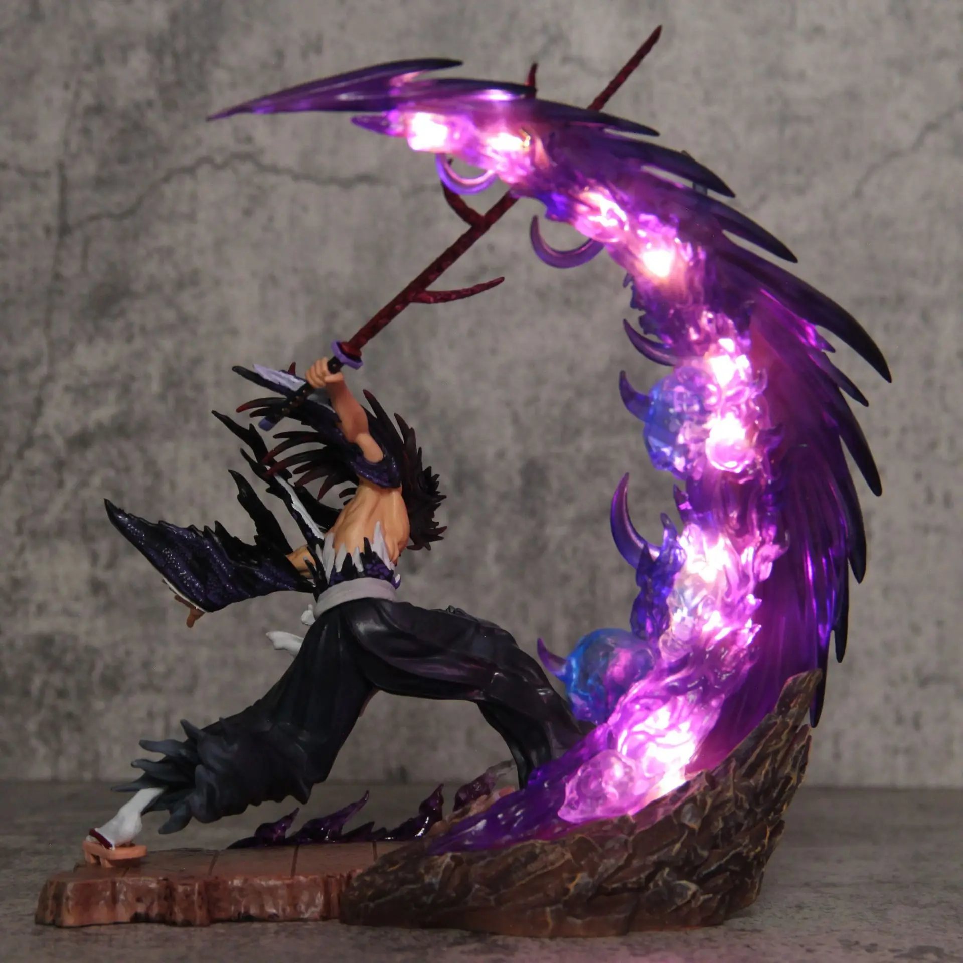 Demon Slayer Figures Kokushibo Anction Figure Battery Luminescence