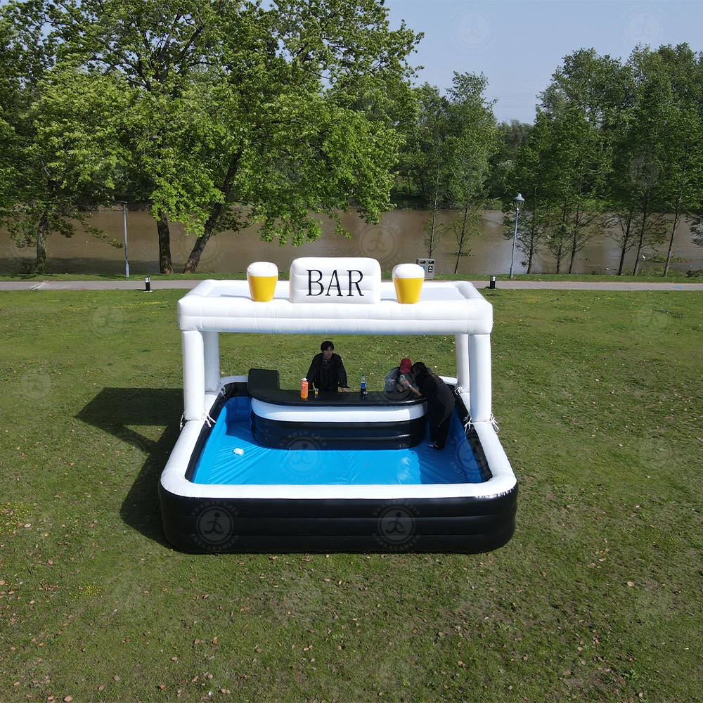 New Design Water Swimming Pool Bar Superior Design Giant Home Backyard Inflatable Bar Pool for Adults