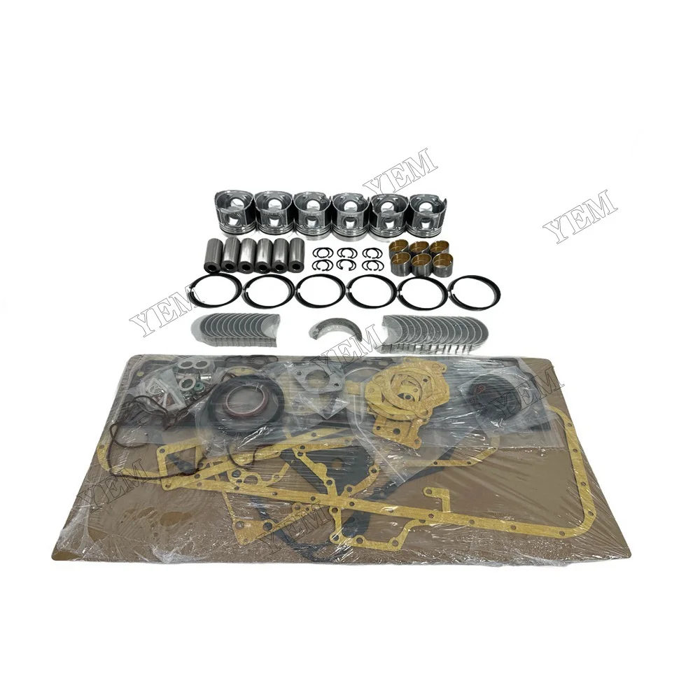 For Hino W06D Overhaul Kit With Piston Rings Full Gasket Set Bearings Engine Parts 6