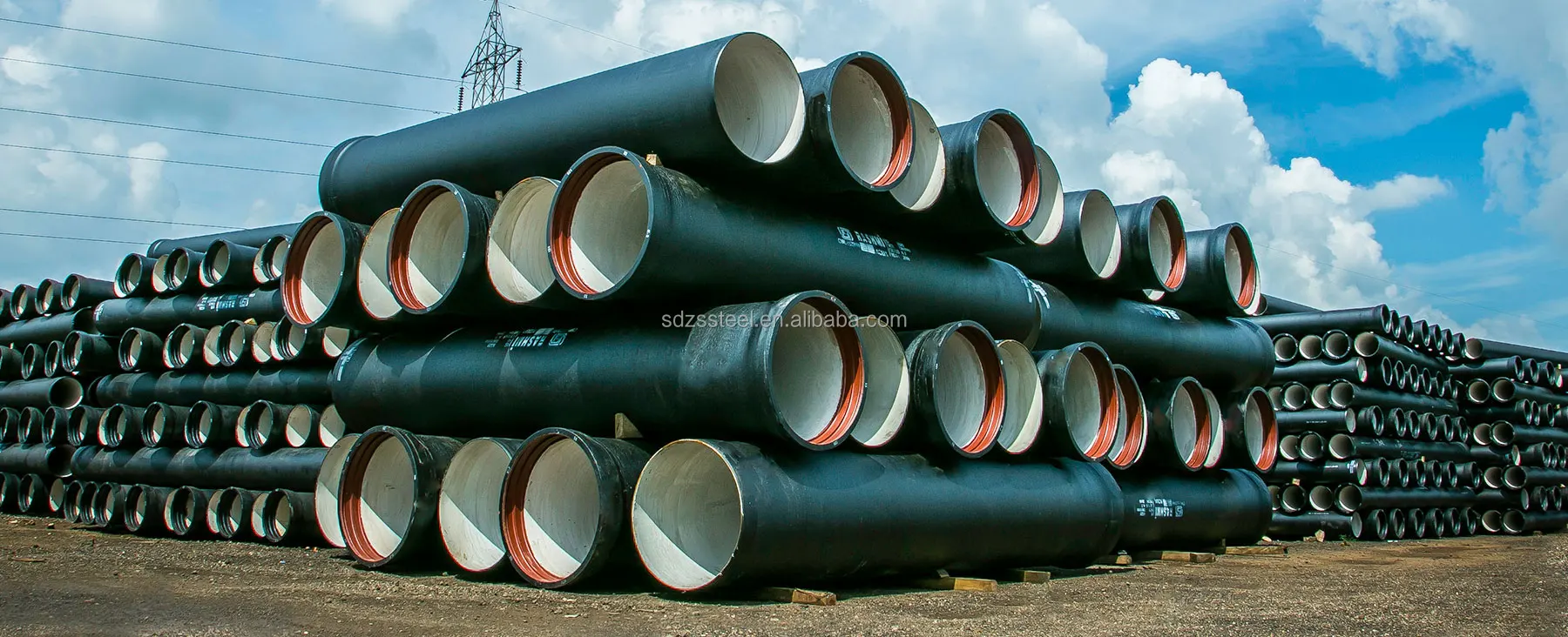 Ductile Cast Iron Pipe DN80-DN200 ISO 2531 EN545 for Sewer Water Piping ...