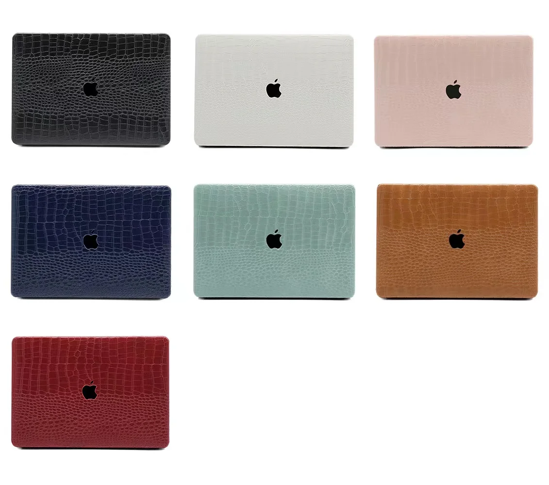 Premium Black White Faux Crocodile Laptop Case For Macbook Air Pro Retina 13'' 15'' Case Buy