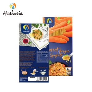 Hot Sell Instant Box Dried Supplement Low Fat Low GI Sugar Free No Perservatives Carrot Spaghetti Konnyaku Noodles