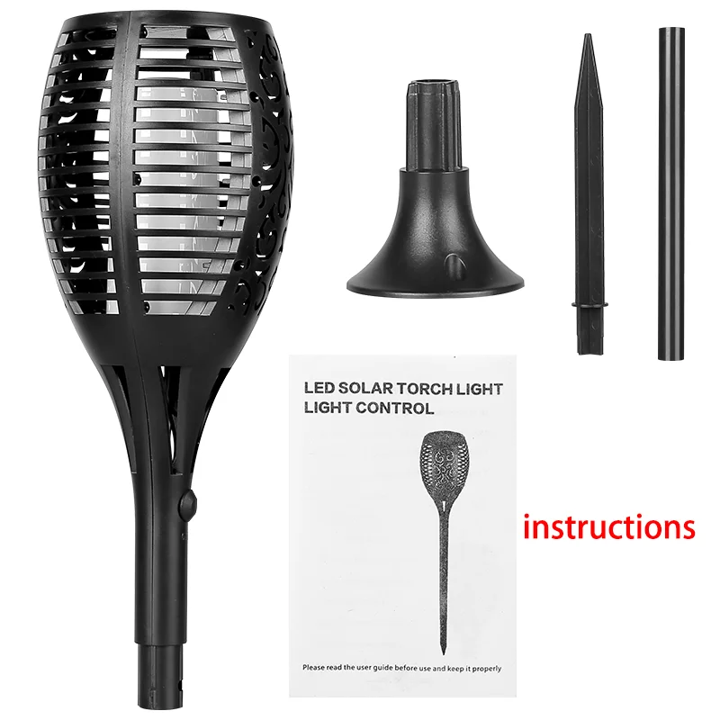 96led Ip65 Waterproof Landscape Solar Powered Decoration Pathway Garden Led Solar Lawn Lights