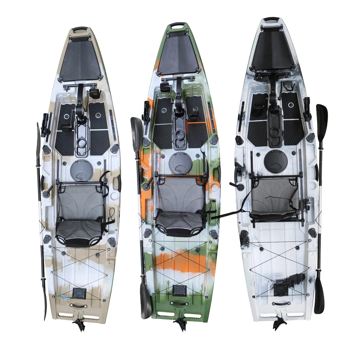 Customized Single Pedal Kayak For Fishing 3.2m Sit-on-top Solo Foot ...