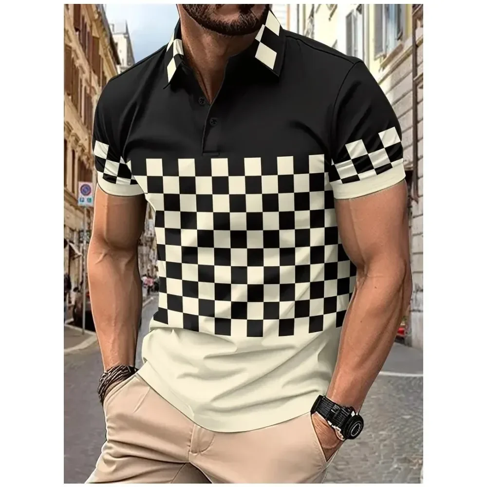 Shop Our 2025 Fashion Classic Striped Graphic Men's Polo Shirts