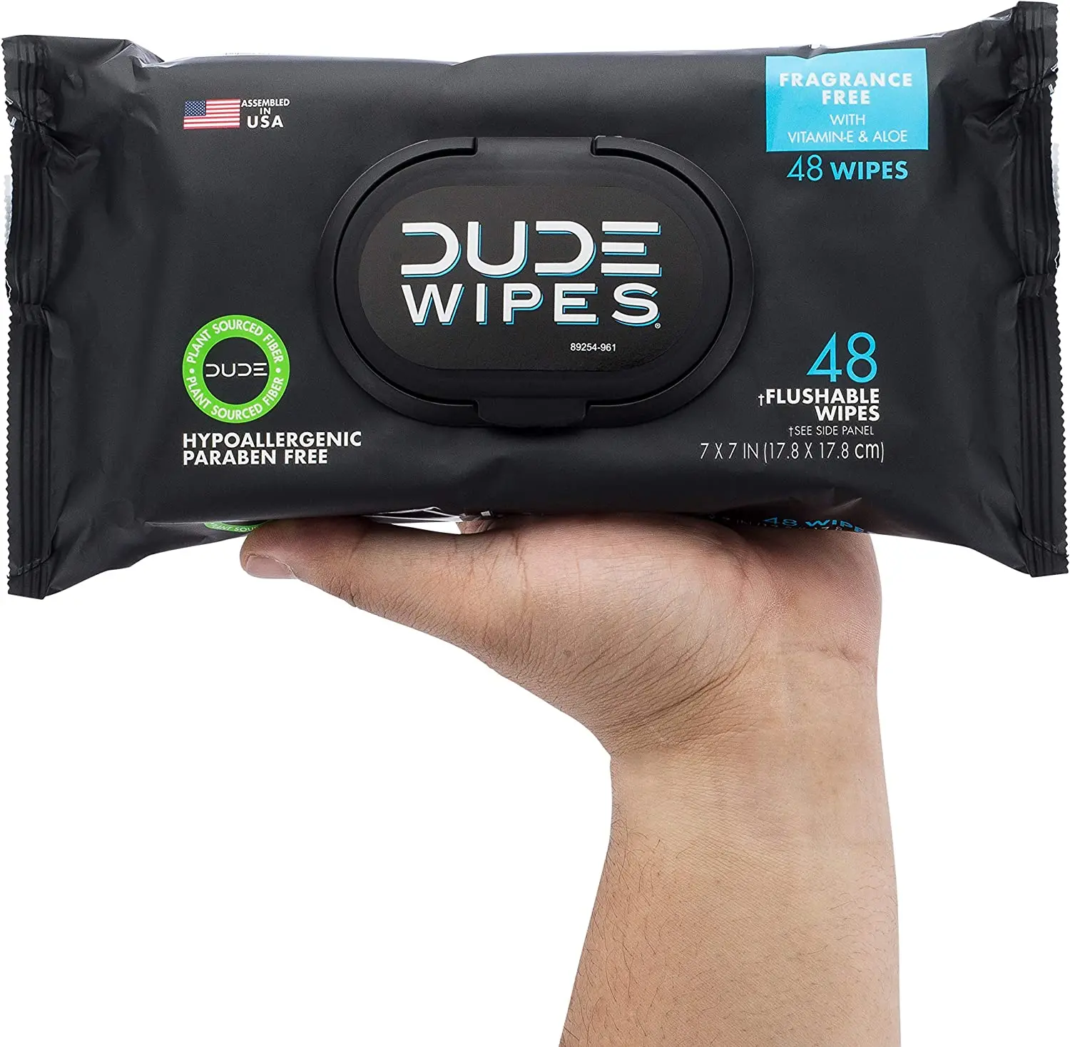 Unscented Adult Flushable Dude Wet Wipes Biodegradable Butt Disposable