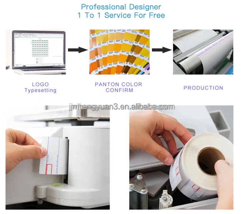 Thermal Labels Custom Custom Print Thermal Label 58mmx40mm Adhesive Paper Direct Thermal ...