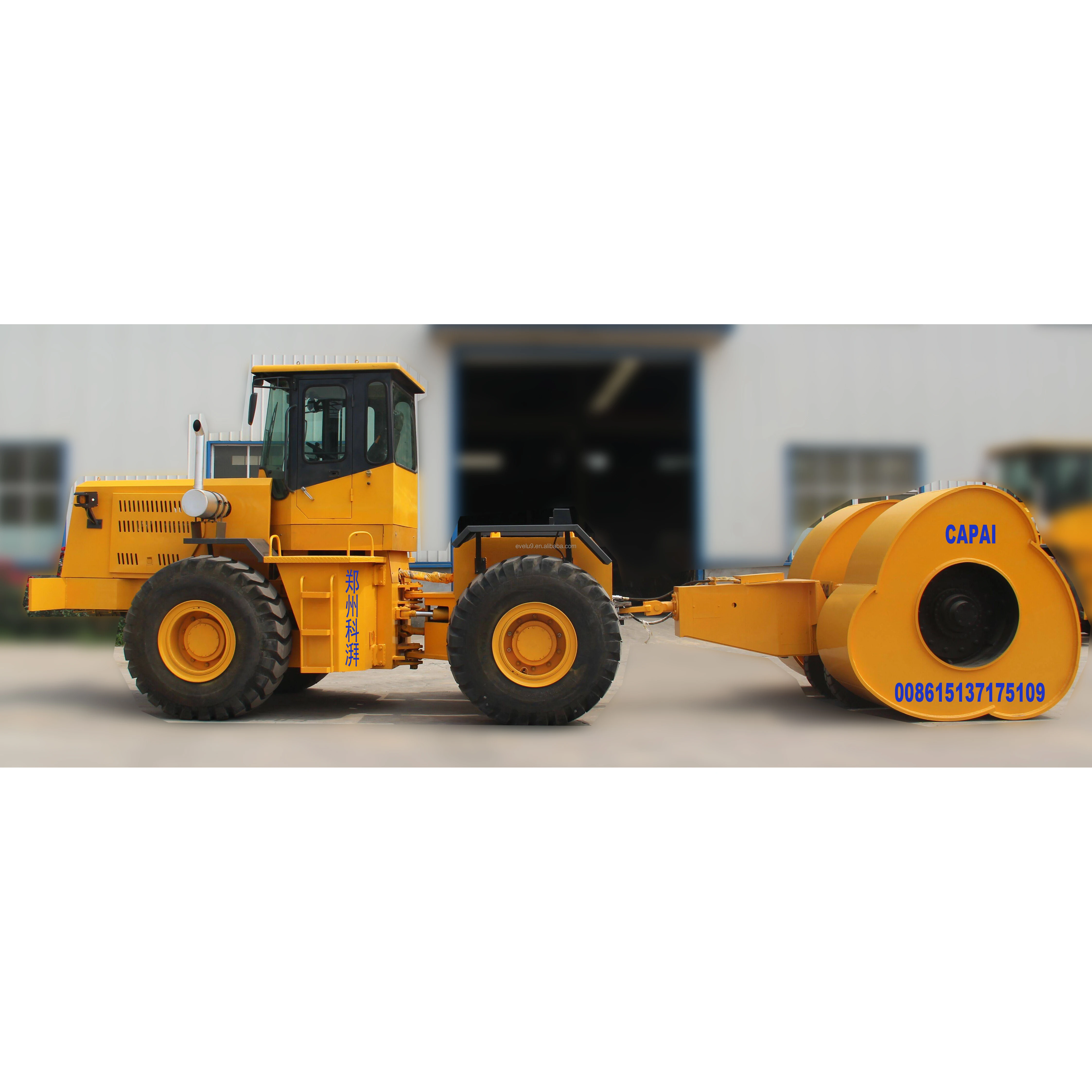 Landpac Impact Compactor Road Roller Double Drum Vibratory Roller for Construction with Core Components Bearing Motor Engine